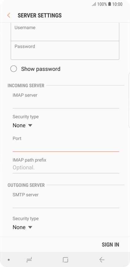 Press the field below Press the field below