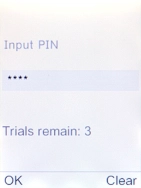 If you're asked to key in your PIN, do so and press the Navigation key. If you're asked to key in your PIN, do so and press the Navigation key.