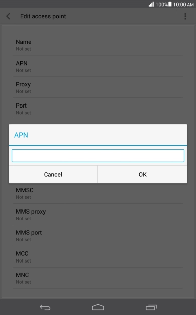 Key in live.vodafone.com and press OK. Key in live.vodafone.com and press OK.