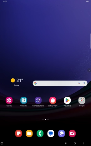 Slide two fingers downwards starting from the top of the screen. Slide two fingers downwards starting from the top of the screen.