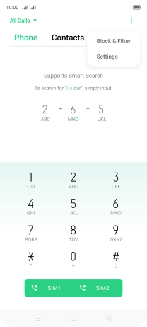 Press Settings. Press Settings.