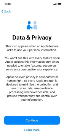 Press Continue. Press Continue.