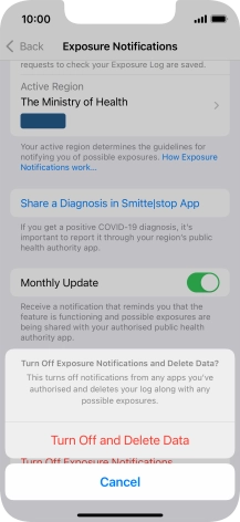 Press Turn Off and Delete Data. Press Turn Off and Delete Data.