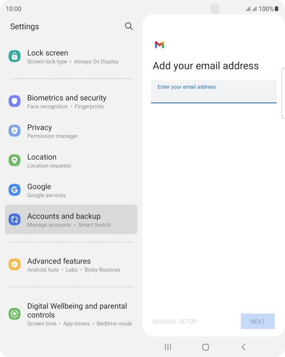 Press the field below Press the field below