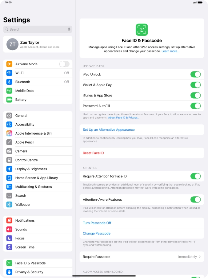 Press the indicators next to the required settings to turn them on or off. Press the indicators next to the required settings to turn them on or off.