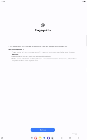 Press Continue. Press Continue.