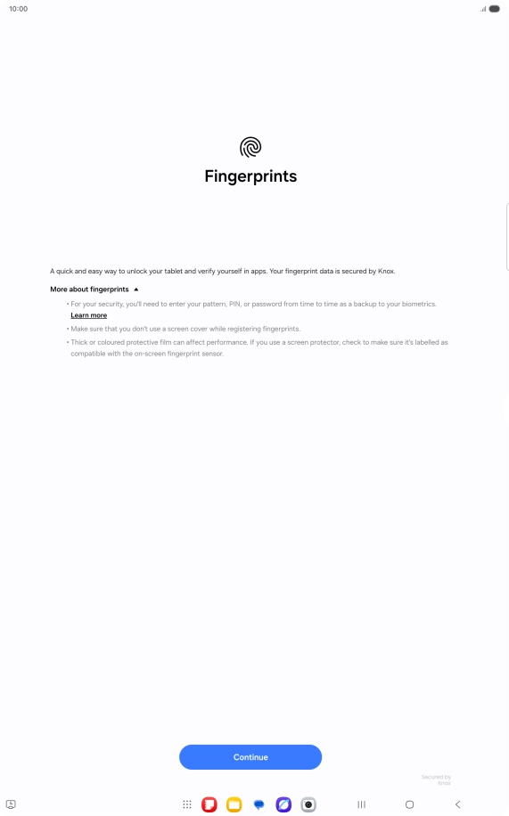 Press Continue. Press Continue.