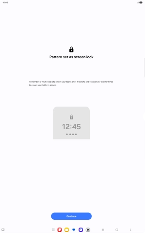 Press Continue. Press Continue.