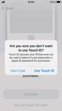 If you turn off the function, press Don't Use. If you turn off the function, press Don't Use.