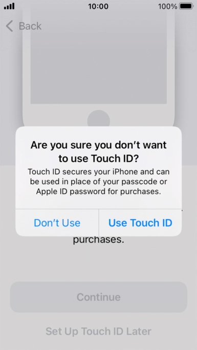 If you turn off the function, press Don't Use. If you turn off the function, press Don't Use.
