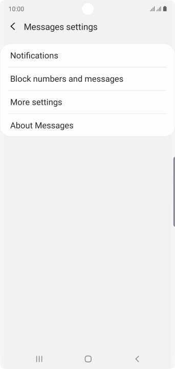 Press More settings. Press More settings.