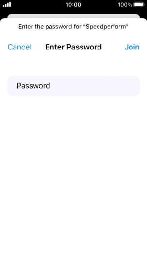 Key in the password for the Wi-Fi network and press Join. Key in the password for the Wi-Fi network and press Join.
