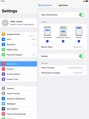 Press the indicator next to Press the indicator next to