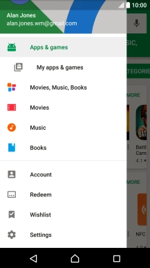 Press My apps & games. Press My apps & games.