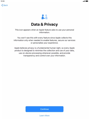 Press Continue. Press Continue.