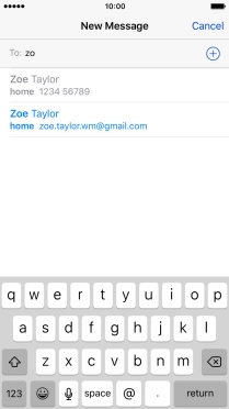 Press the required contact. Press the required contact.