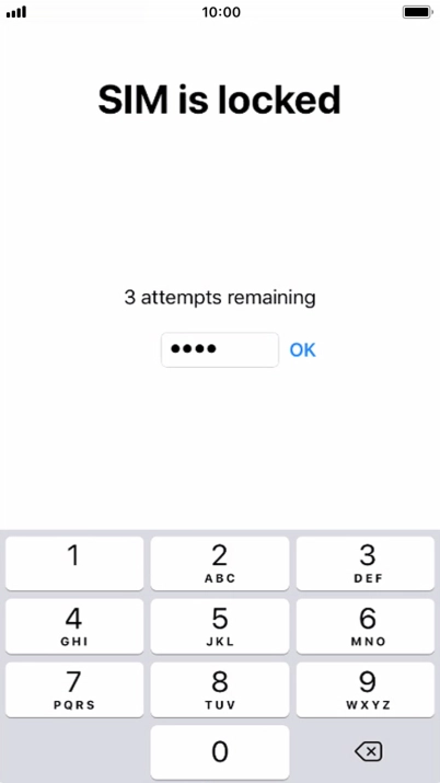 If your SIM is locked, key in your PIN and press OK. If your SIM is locked, key in your PIN and press OK.