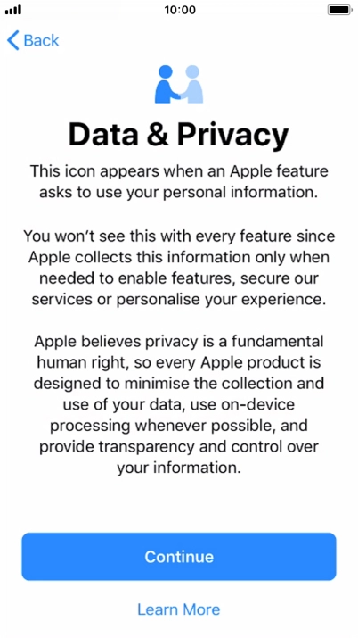 Press Continue. Press Continue.