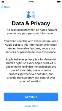 Press Continue. Press Continue.