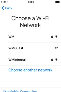 Press the required Wi-Fi network. Press the required Wi-Fi network.