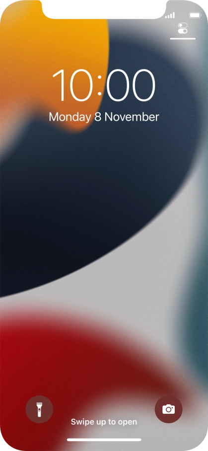 Slide your finger upwards starting from the bottom of the screen. Slide your finger upwards starting from the bottom of the screen.