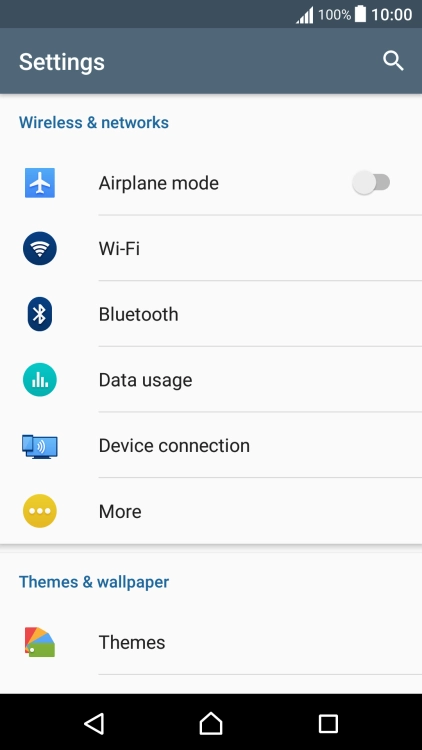Press Data usage. Press Data usage.