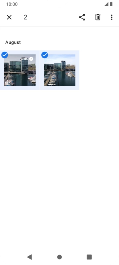 Press the share icon. Press the share icon.