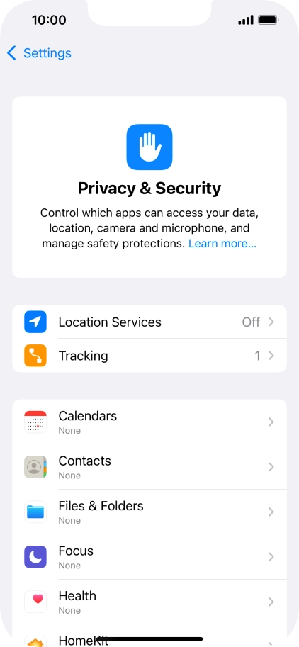 Press Location Services. Press Location Services.