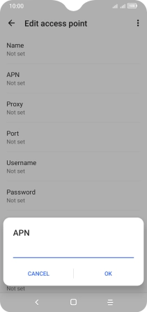 Key in live.vodafone.com and press OK. Key in live.vodafone.com and press OK.