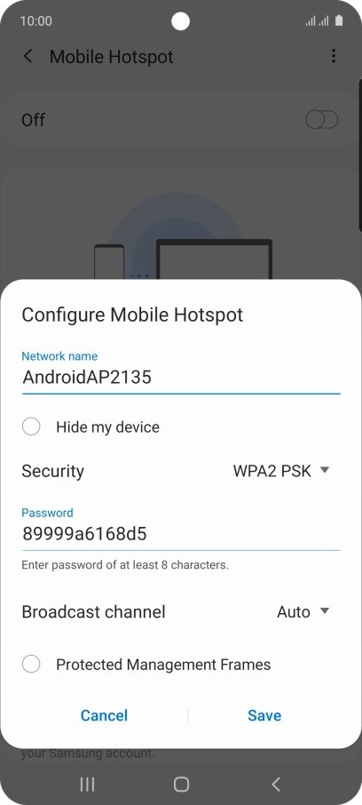 Press the field below Press the field below