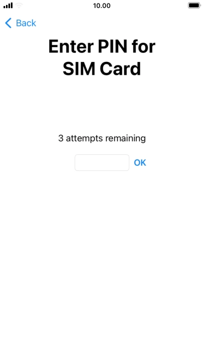 If your SIM is locked, key in your PIN and press OK. If your SIM is locked, key in your PIN and press OK.