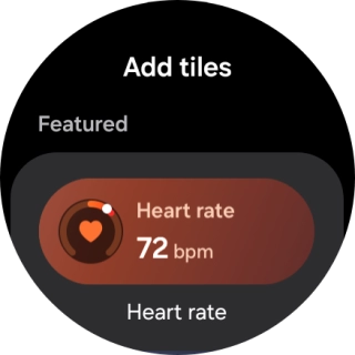 Press the required widget to add it. Press the required widget to add it.