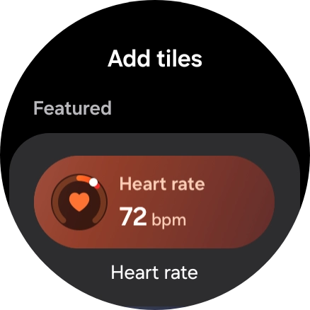 Press the required widget to add it. Press the required widget to add it.