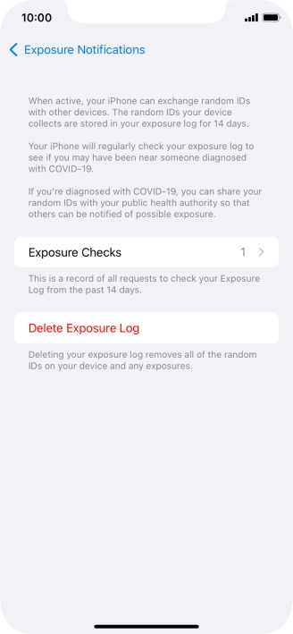 Press Delete Exposure Log. Press Delete Exposure Log.