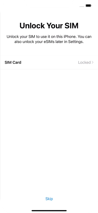 Press SIM Card. Press SIM Card.