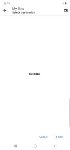 To create a new folder, press the new folder icon and follow the instructions on the screen to create a new folder. To create a new folder, press the new folder icon and follow the instructions on the screen to create a new folder.