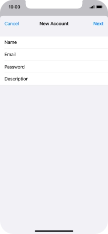 Press Description and key in the required name. Press Description and key in the required name.