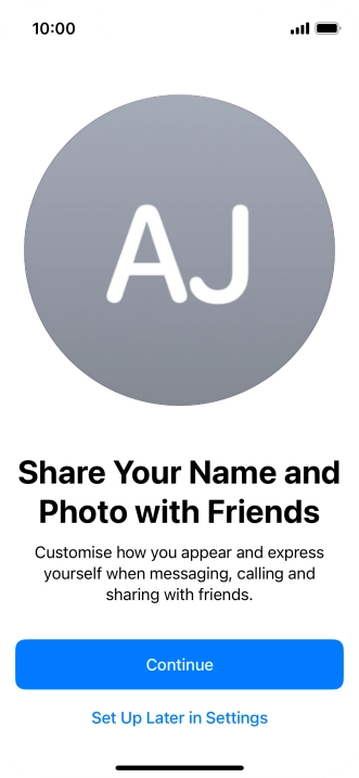 Press Continue. Press Continue.