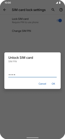 Key in your PIN and press OK. Key in your PIN and press OK.