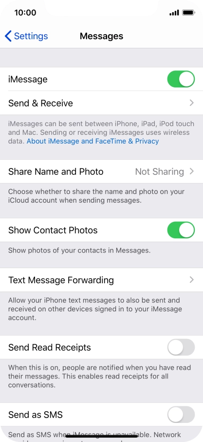 Press the indicator next to Press the indicator next to