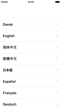 Press the required language. Press the required language.