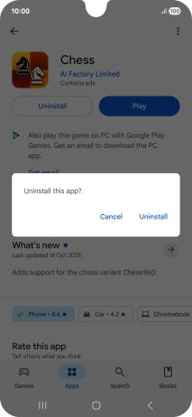 Press Uninstall. Press Uninstall.