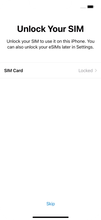 Press SIM Card. Press SIM Card.