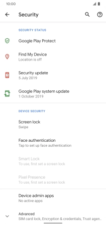 Press Advanced. Press Advanced.
