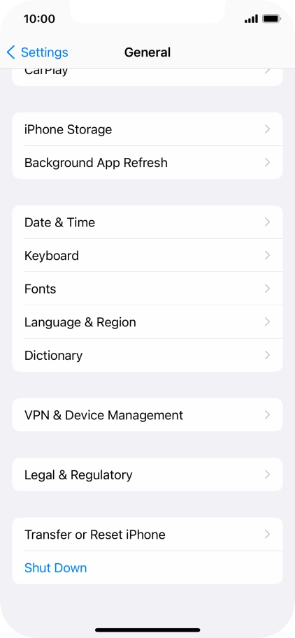 Press Transfer or Reset iPhone. Press Transfer or Reset iPhone.