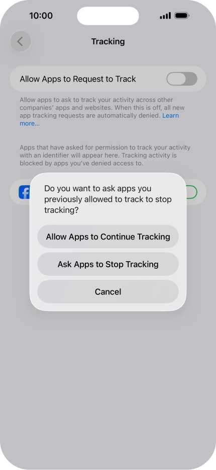 If you turn off the function, press the required setting. If you turn off the function, press the required setting.