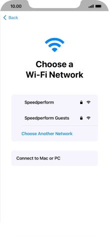 Press the required Wi-Fi network. Press the required Wi-Fi network.