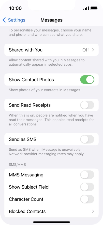 Press the indicator next to Press the indicator next to