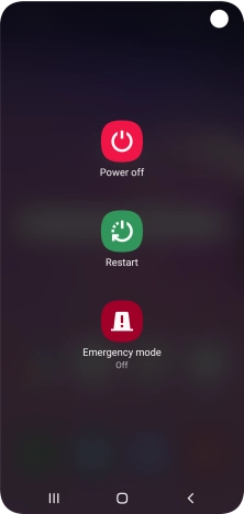 Press Power off. Press Power off.