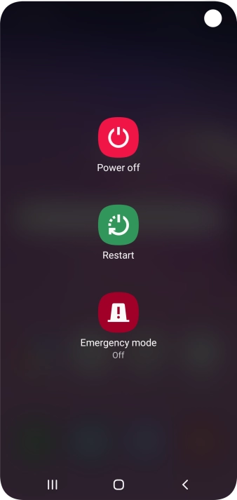 Press Power off. Press Power off.